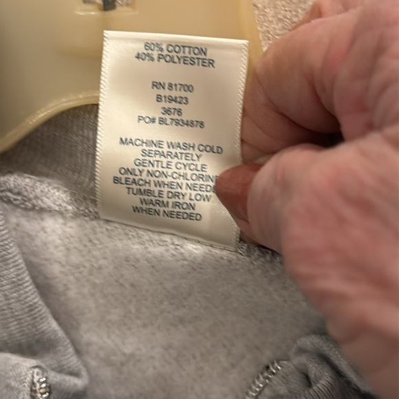 NWOT Size M  Gray Zip-Up Jacket - Picture 8 of 8